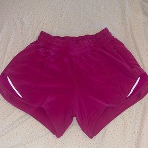 pinkish/purple hotty hot shorts 4’’ size 2